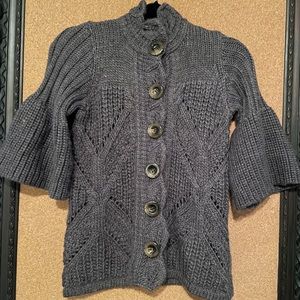 Design History Short Sleeve Cardigan